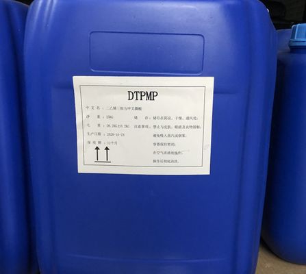 Un bon prix. CAS 15827-60-8 DETPMP Acide diéthylènetriaminepenta(méthylènephosphonique) DTPMP Inhibiteur de tartre et de corrosion DTPMPA en ligne